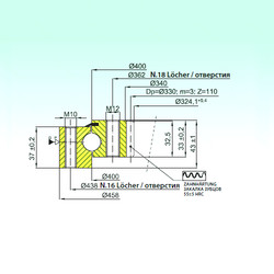 Rodamiento ZB1.16.0400.200-1RTTN ISB