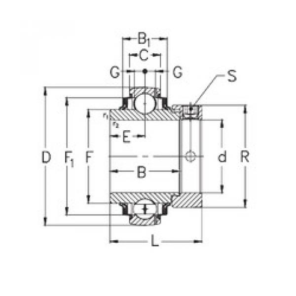 Rodamiento GNE30-KRRB NKE #1 image