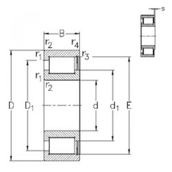 Rodamiento NCF2208-V NKE #1 image