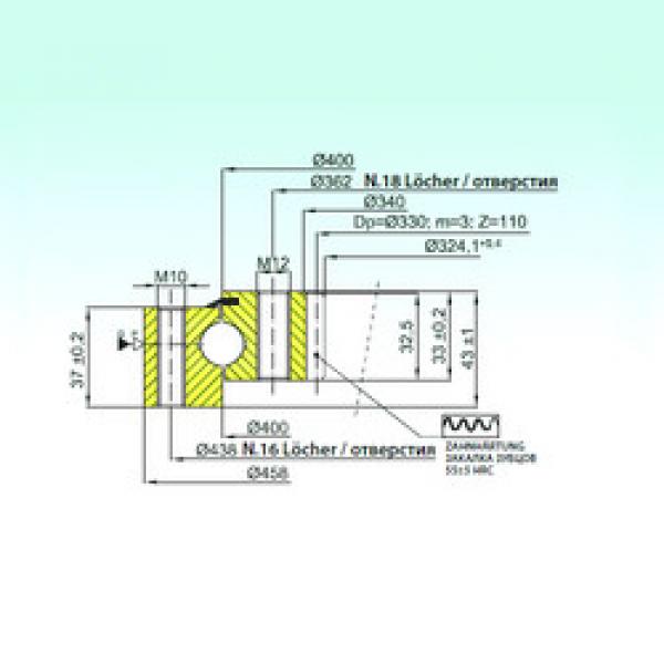 Rodamiento ZB1.16.0400.200-1RTTN ISB #1 image