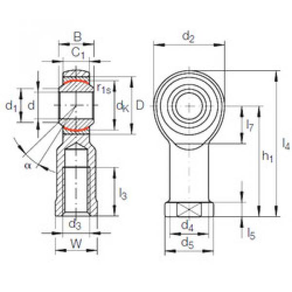 Rodamiento GIPL 12 PW INA #1 image