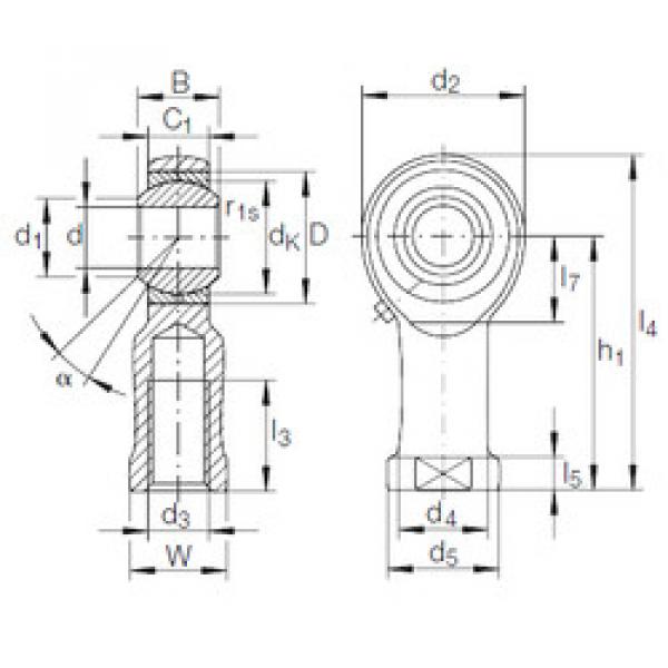 Rodamiento GIKL 20 PB INA #1 image